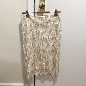 NARCISO LANG beautiful crochet pencil skirt, Size 6